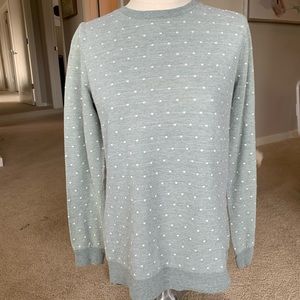 Forever 21 Seafoam Polka dot sweater